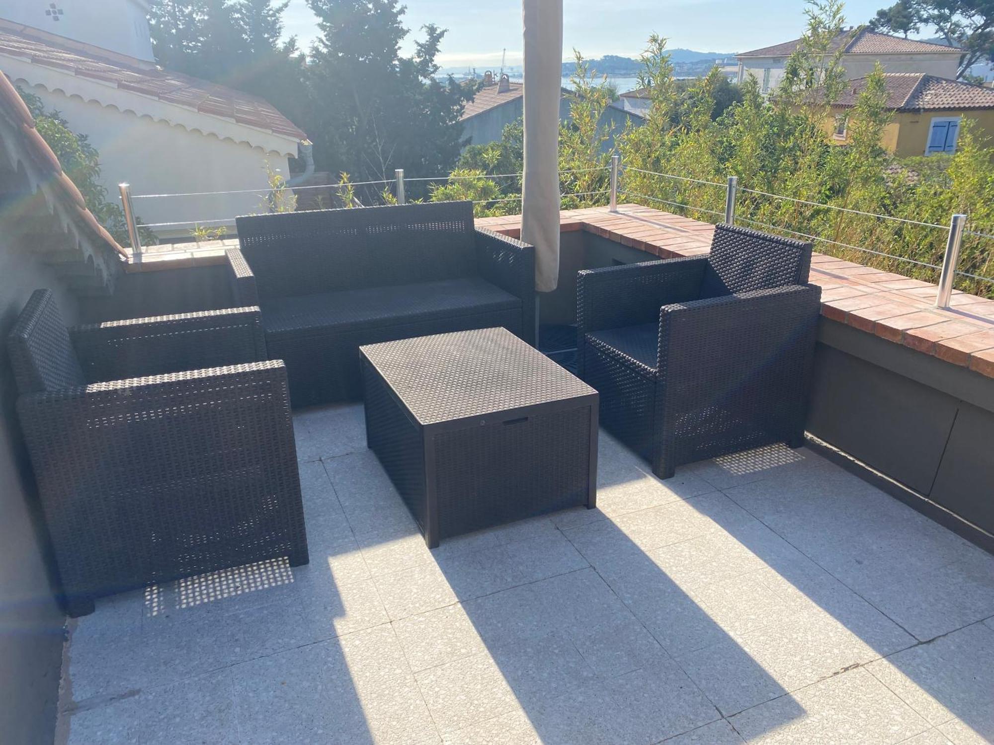 Haut De Villa Vue Mer La Seyne-sur-Mer Bagian luar foto
